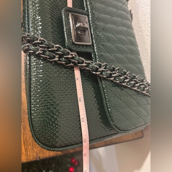 Karl Lagerfeld Dark Green Quilted Shoulder Bag - Picture 12 of 12